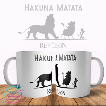 Taza sublimada de el Rey león