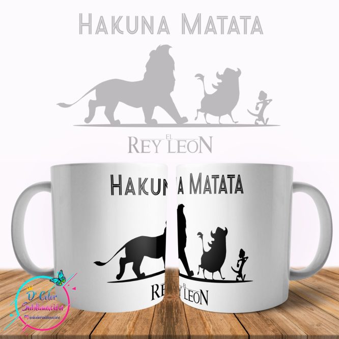 Taza sublimada de el Rey león